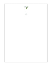 Load image into Gallery viewer, Martini Note Cards
